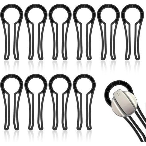 10 Pieces Gas Stove Lock Knobs Child Protection Durable, Heat-Resistant Oven Knobs to Prevent Children and Pets From Switching (1/5)