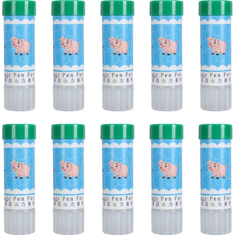 10 crayons marqueurs pour bétail, sans danger pour le marquage des porcs et des moutons, longue durée, couleur verte. (1/5)