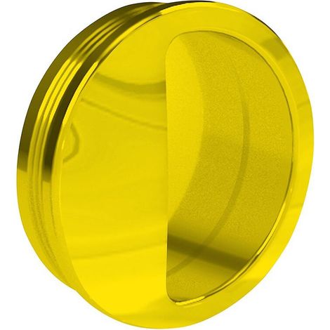 Poignée cuvette ronde diamètre 55 mm - plastique or