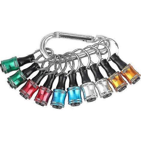 Lot de 10 rallonges pour tournevis hexagonal 1/4 pouce, adaptateurs et perforateurs (5 pièces) (1/4)