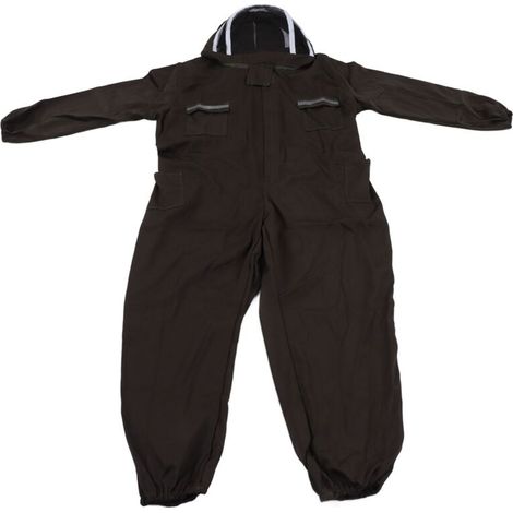 Traje de apicultura verde todo en uno, ropa de protección completa hecha de poliéster transpirable y ventilado para apicultores. (1/4)