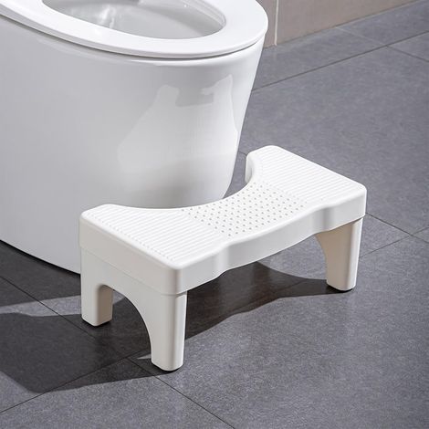 Marche-Pied Toilette Universel – Anti-Dérapant, Léger 400 g Design Physiologique 35°, Base Anti-Dérapante, Soulage Hémorroïdes, Syndrome Côlon Irritable & Constipation Pour Adultes, Enfants (1/5)
