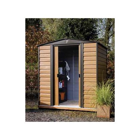 Rowlinson Woodvale Metal Shed 6X5 (1/6)