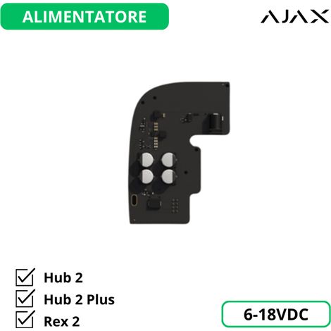 38213 - Jeweller - 6V PSU for Hub 2 - Alimentation 6 V pour Hub2/Hub2 plus - Ajax sécurité sans fil
