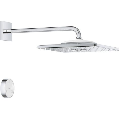 Grohe Rainshower SmartConnect 310 Cube Ducha mural con brazo 422 mm, 2 chorros Chrome, 26642000 (1/4)