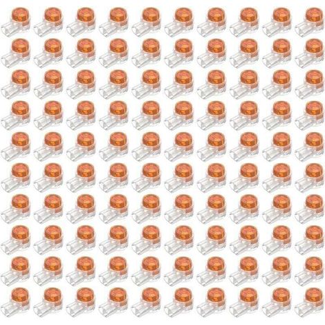 100-Piece Waterproof Cable Connectors for Robotic Lawn Mowers and Outdoor Use with Resin Filling (1/5)