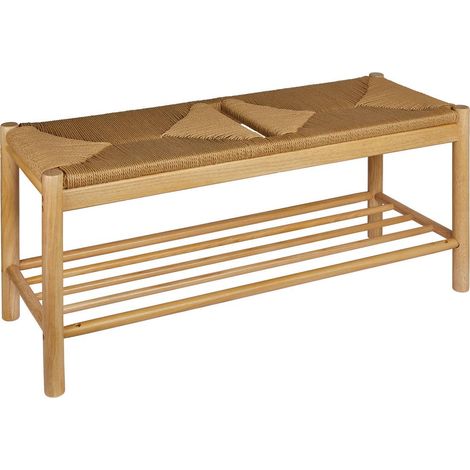 Banco Maesi hevea beige 95x35cm - Atmosphera créateur d'intérieur