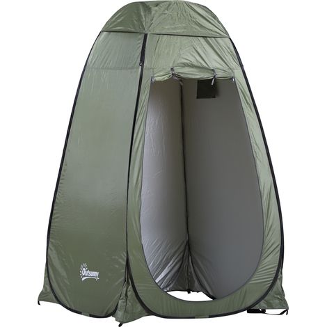 Tienda de Ducha Pop-Up Tienda de Privacidad Portátil Tienda Instantánea con Bolsa de Transporte para Baño Vestuario Cambiador 120x120x190 cm Verde (1/5)
