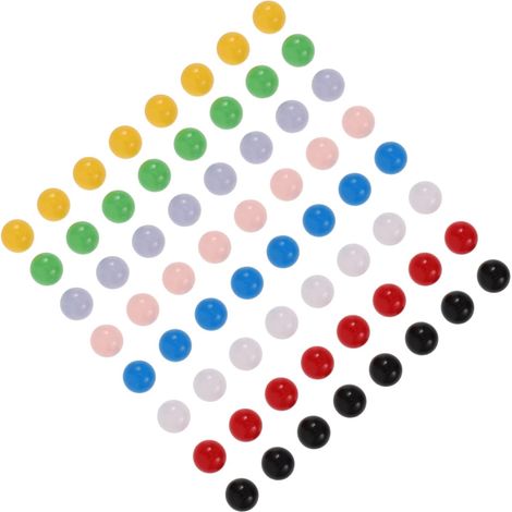 Billes de Jeu Colorées 12 Mm pour Garçon et Filles Garçons Filles, Lot 80 Pièces, Boules Sphériques Solides en Plastique, Outil Pédagogique Mathématique, Jeu de Plusieurs Styles (1/5)