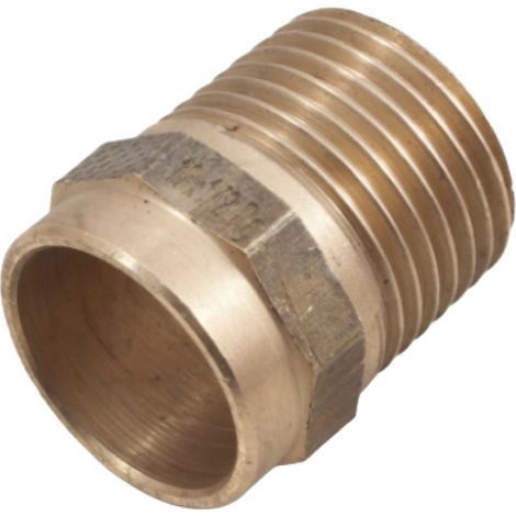 RACCORDO DIRITTO A SALDARE MASCHIO IN BRONZO SERIE 4000 - 1/2 Ø14 - CEX