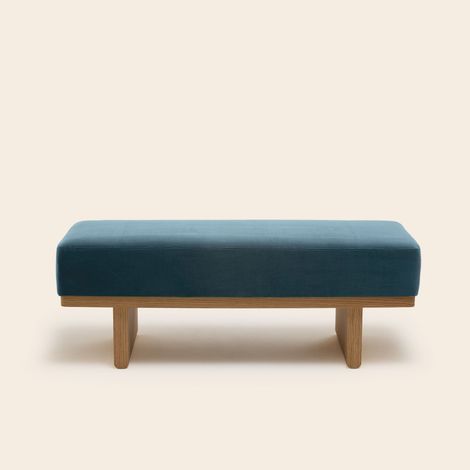 Banc en Bois et velours lumineux ANCA (1/4)