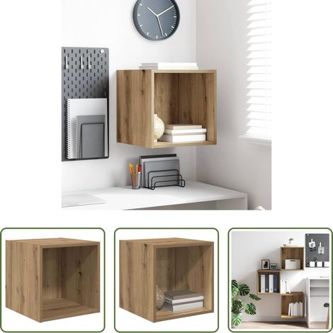 Holzschrank - Wandschrank Artisan-Eiche 37 x 37 x 37 cm Holzwerkstoff (1/5)