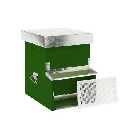 Arnia 10 favi Dadant Blatt fondo fisso antivarroa cereo block 21C 27kg - Verde