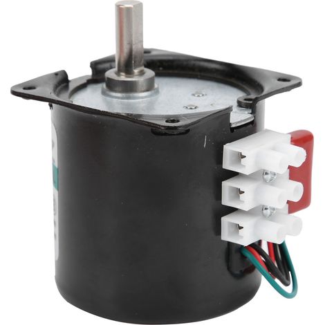 Mini-Synchronmotor mit Permanentmagnetantrieb und Drehzahlreduzierung, Exzenterwelle, Zubehör, 50 U/min, 220 V AC (1/5)