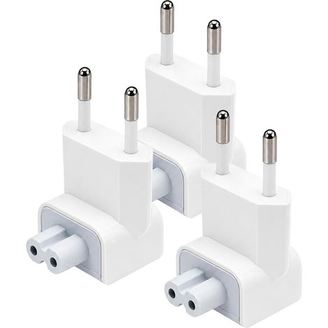 Lot de 3 Adaptateur Prise Euro pour Apple Macbook, iPhone et iPad (1/5)