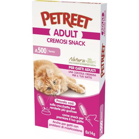 Petreet Snack 6 x 14gr 500 Tonno