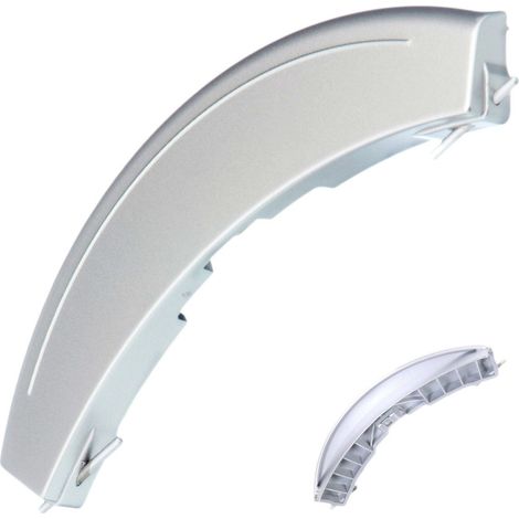 Maniglia grigia per porta in metallo con perni originale - Lavatrice - BOSCH - 2944803662894650111