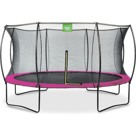 EXIT Silhouette Trampoline 14ft – Pink (1/4)