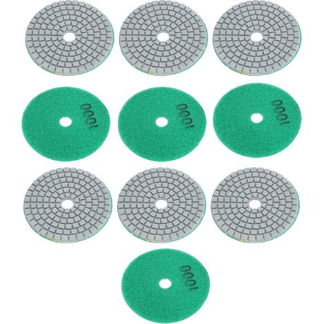 10 disques de polissage diamantés de 3 pouces pour marbre, béton et pierre (grain 1000) (1/5)