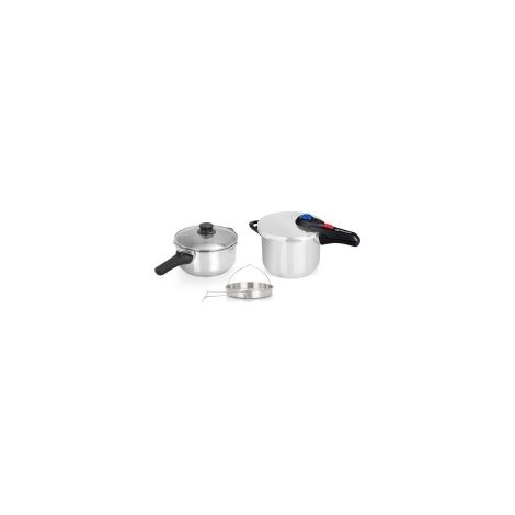 Pentola a pressione Orbegozo hp 4566 2 pentole acciaio 4 e 6L (1/2)