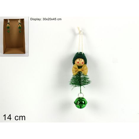 PENDENTE BAMBOLINA/ALBERO COLORE VERDE