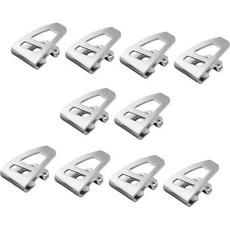 JSSEVN-10 Piezas Clip para cinturón de taladro Gancho de acero resistente Herramienta compatible con taladros de impacto Accesorio de perforación ergonómico (1/5)
