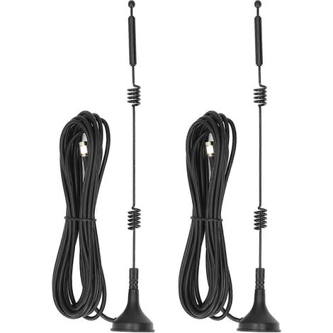 Stück 2,4G/5,8G WLAN-Antenne mit Magnetfuß, Kupfer, Dualband, 12 dBi, hohe Verstärkung, Router-Antenne mit SMA-Anschluss