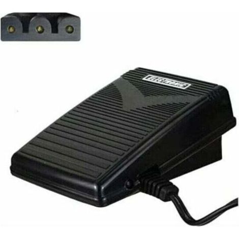 Foot Pedal for SINGER Sewing Machines - Compatible with 1409, 2250 Tradition, 2282, Elna, Juki, Pfaff - Essential Accessory for Precise Sewing (1/4)