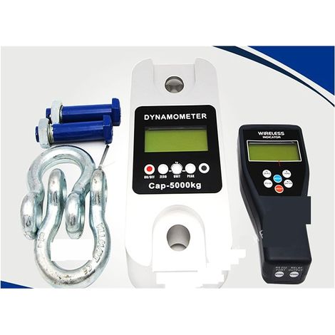 Jauge de force numérique 1T 3T 5T numérique sans fil dynamomètre télécommande grue dynamomètre sans fil imprimante Tension mètre suspendu balance Dynamomètre de haute précision à pression ( Color : (1/5)