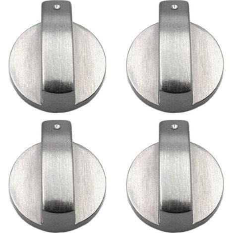 Commutateur de Gaz,4 Pack Bouton Plaque de Cuisson En Métal Four Boutons Rotatif Universal Boutons pour Interrupteur De Commande Cuisinière Boutons pour Cuisine Cuisinière À Gaz Four Poêle 8mm4cm (1/5)