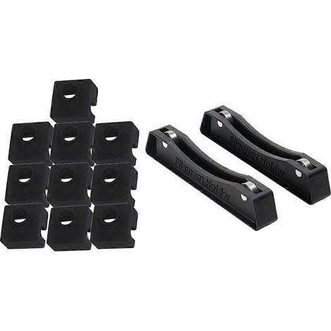 10 fundas de silicona para boquillas de impresora 3D y 2 soportes para filamento de impresora 3D, soportes para PLA y ABS de impresión 3D extra suaves.