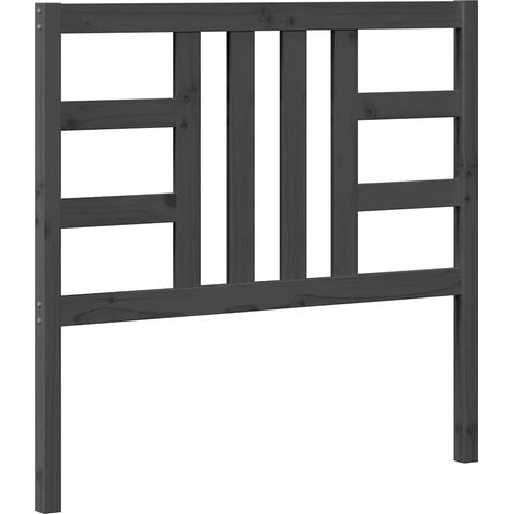 Maison Exclusive - Cabecero de cama madera maciza de pino gris 10 (1/5)