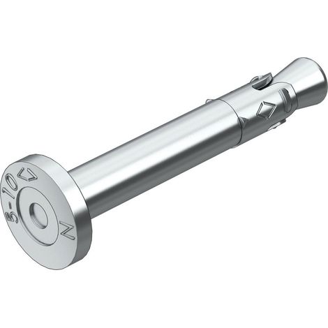 OBO Bettermann Anclaje de clavo N-K con cabeza de clavo 6x44mm acero cincado galvánico, 3498390