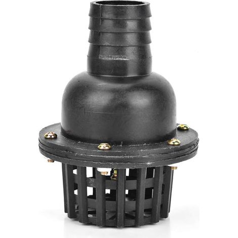 Clapet Anti-Retour pour Pompe à Eau, PVC Noir, 1.5-4 Pouces, Clapet de Pied de Pompe pour Puits (1/5)