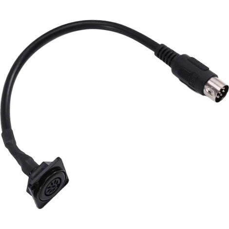 Câble d'extension MIDI DIN 8 broches de type D, adaptateur de connecteur femelle vers mâle pour montage sur panneau, câble audio (1/5)