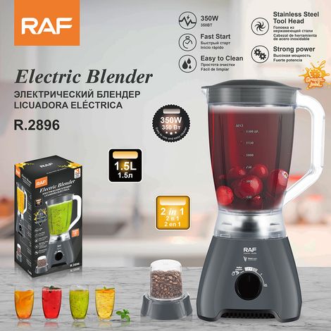 Blender aux normes européennes - Blender haute vitesse 1,5 L - Extracteur de jus 2 en 1 pour fruits et légumes - Extracteur de jus multifonctionnel pour usage domestique (1/5)