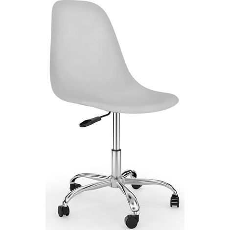 Bürostuhl mit Rollen - Schreibtisch-Drehstuhl - Denisse Weiß