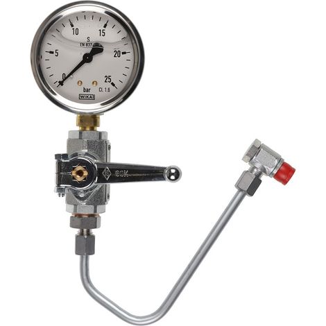 Manometer 0 bis 25 bar WL30/40 mit Kugelhahn - 24030085032 von Weishaupt