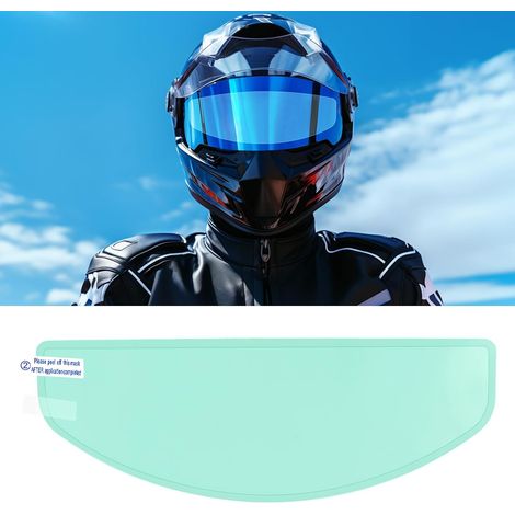 Anti-Fog and Rain Film for Motorcycle, Universal Helmet Visor Insert, Waterproof, Mist Resistant and Clear Vision (Anti Fog Style 3) (1/5)