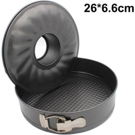 Molde de acero al carbono para pastel de calabaza de 26 cm. Juego de moldes para pasteles con revestimiento antiadherente para un fácil desmolde y obtener pasteles jugosos.