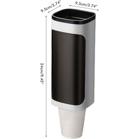 Distributeur de gobelets, fontaine à eau, porte-gobelets mural pour la maison ou le bureau (1/5)
