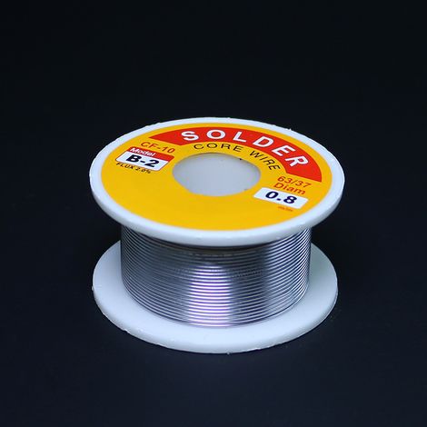 Fil à souder à âme de colophane neutre, fil d'étain sans logo B-2, approvisionnement transfrontalier 50 g, spécifications multiples avec fil (50 g sans logo 0,8 mm) (1/5)