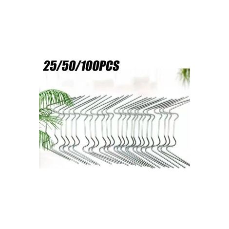 Fixation en W pour serre – Pince pour plaque de verre – Résistant aux intempéries – Accessoire de maintenance(500 pièces) (1/4)