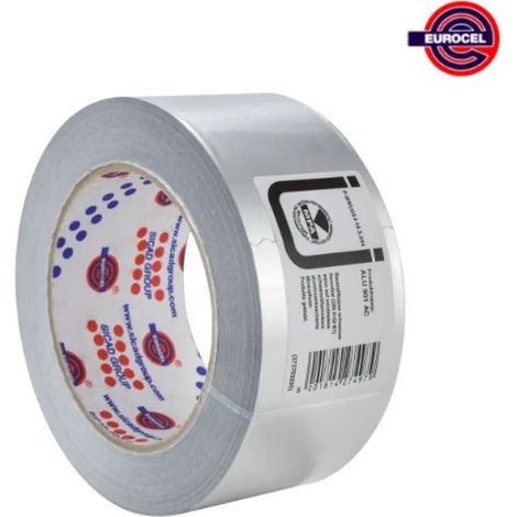 Eurocel Nastro adesivo in alluminio argento 50 mm 30 µm (1/2)