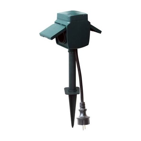 Prise piquet de jardin 2x16A - 2m - Chacon (1/2)