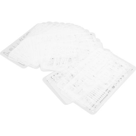 24 Gabarits de Découpe en Plastique PET pour Activités Artistiques et Créatives DIY (1/5)