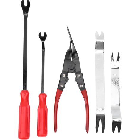 Kit d'outils de démontage de panneau audio de tableau de bord (5 pièces) - Kit de démontage manuel pour réparation intérieure de voiture (1/5)