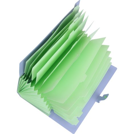 Pochettes de classement A4 multicouches pour documents, rangement de papier, pochettes d'information (violet) (1/5)