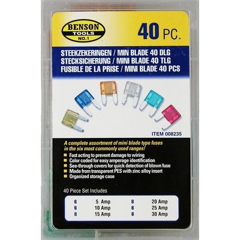 Set mit 40 Mini-Autosicherungen