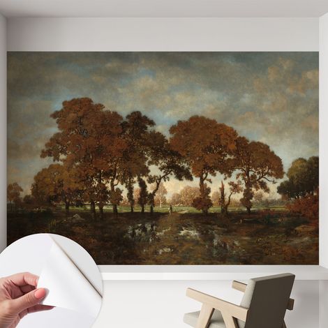 Fotomurale adesivo - parete decorativa - decorazione casa - stile moderno parete - Paesaggio idilliaco 152x104 cm (1/5)